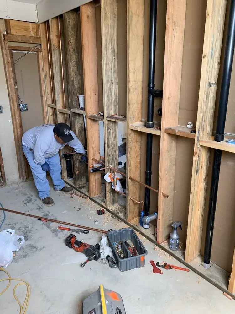 Commercial rough-in plumbing for Gas Line Repair in Oildale